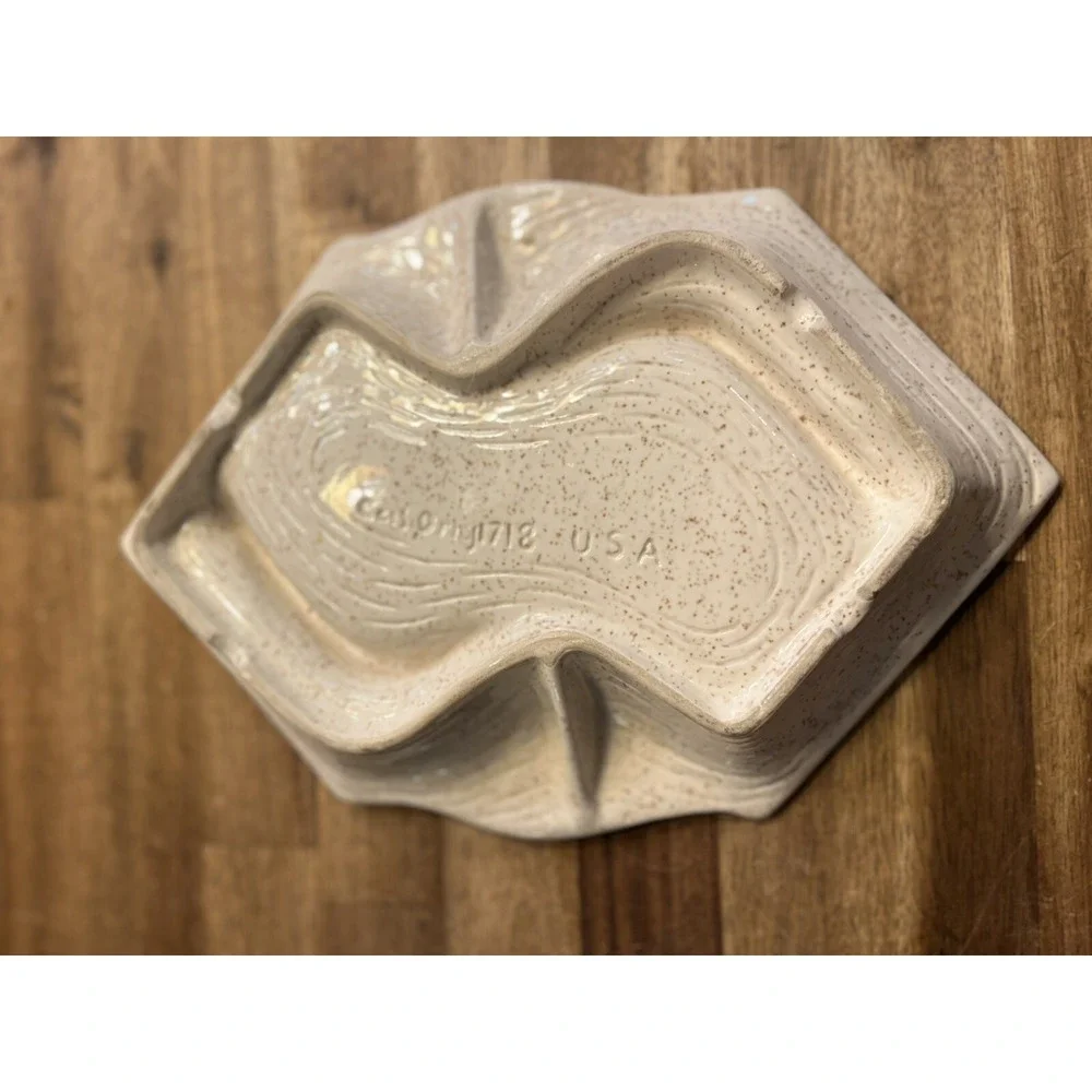 California Pottery Vintage Sunflower Ashtray USA Mid Century Modern 1718 - Picture 5 of 6